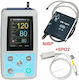 Contec PM50 ABPM+ SpO2 Напреднал апарат за кръвно налягане с държач, оксиметър, маншет за възрастни, сензор за пръст SpO2, 24-часово измерване, софтуер за компютър