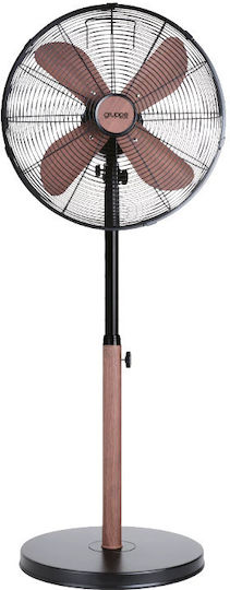 Gruppe Ανεμιστήρας Ορθοστάτης 55W Black - Wood