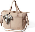 Babyono Wickeltasche-Wickeltasche Schulter/Hand Beige