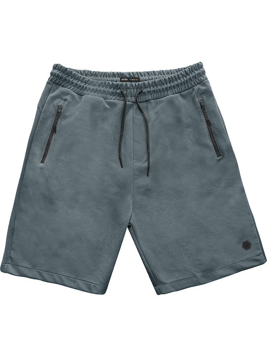Double Men's Athletic Shorts Teal