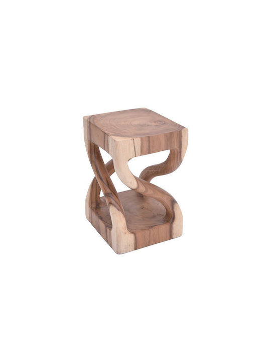 Stools For Living Room Wooden Natural 1pcs 30x30x45cm