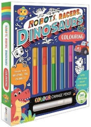 Robots Racers Dinosaurs Colouring