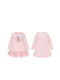 Balloon Chic Kids Dress Long Sleeve Pink