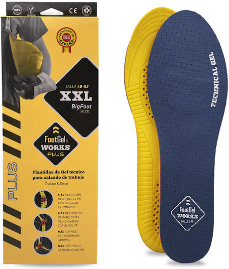 FootGel Work Plus Xxl Ανατομικοί Πάτοι Παπουτσιών Εργασίας 96-513 2τμχ