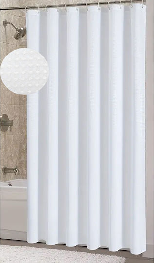 Ankor Shower Curtain 180x200cm White