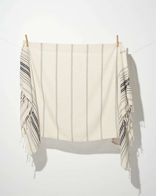 Pennie Ριγέ Beach Towel Pareo with Fringes 170x90cm.
