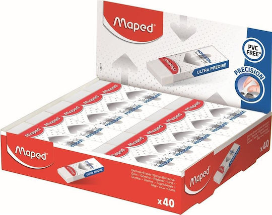 Maped Eraser for Pencil and Pen Technic Precision 1pcs White