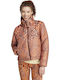 X FARM Rio Women's Short Puffer Jacket for Winter Orange