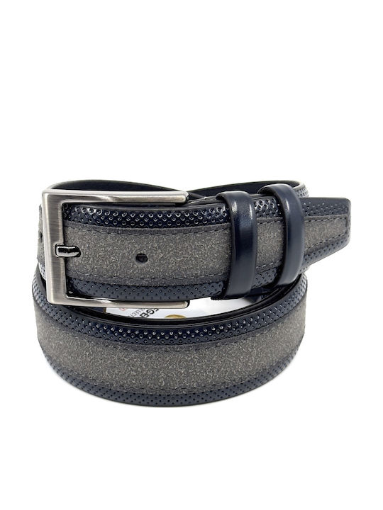 Legend Accessories Ανδρική Ζώνη Δερμάτινη Γκρι