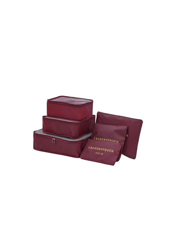 Aria Trade Set Toiletry Bag in Burgundy color 38cm