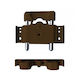 Cal Lock for Hinged Doors Brown