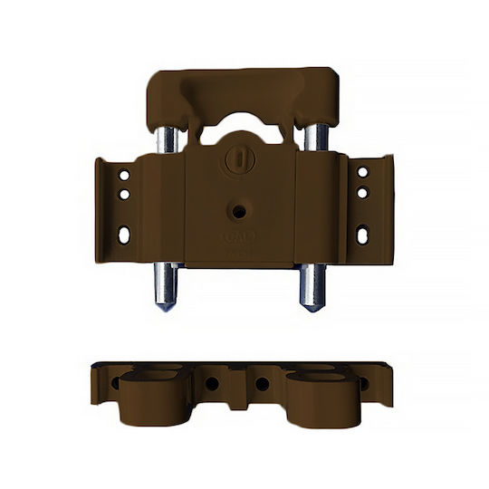 Cal Lock for Hinged Doors Brown