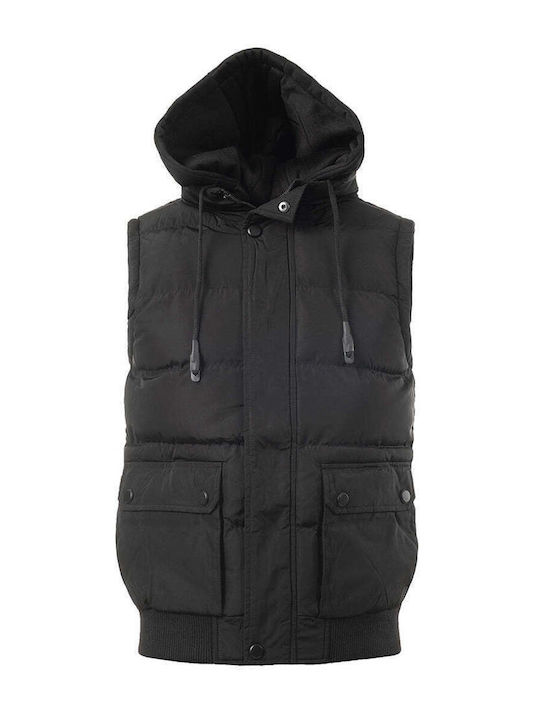 Palablu Men's Sleeveless Jacket Black