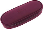 Polo Pencil Case with 1 Compartment Burgundy