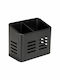 Wenko 55098100 Metallisches Abtropfgestell für Besteck Schwarz 16x13.5x9cm