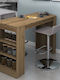 Deep Tisch Bar Holz Walnut 120x50x100cm