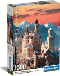 Clementoni Puzzle High Quality Collection Castle 1500 Pieces Compact Box