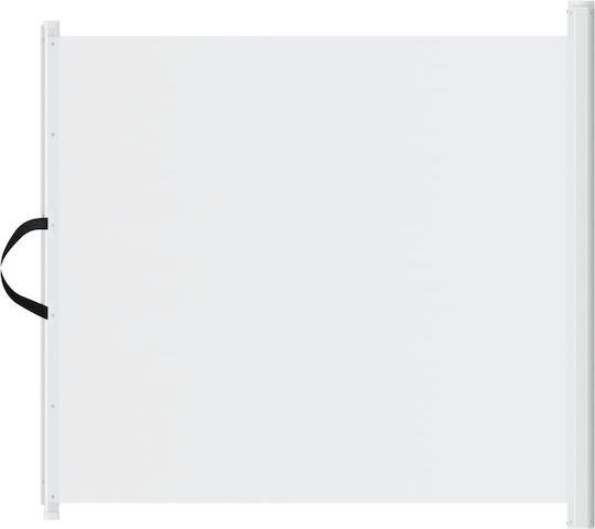 vidaXL Metallischer Hundeteiler 125x117,5cm Weiß