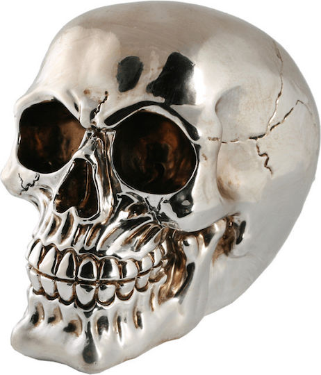 Out of the Blue Skull Cutiuta de bani Ceramic Argintiu