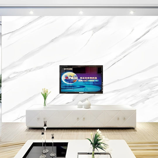 Autocolantă Tapet de Perete 300x120cm Albă