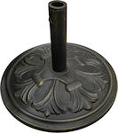 ArteLibre Umbrella Stand made of Cement Black 49x49cm