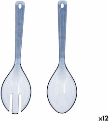 Quid Plastic Serving Utensil Set Blue 12pcs