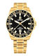 Tommy Hilfiger Lance Men's Watch 42mm Battery With Gold Steel Bracelet