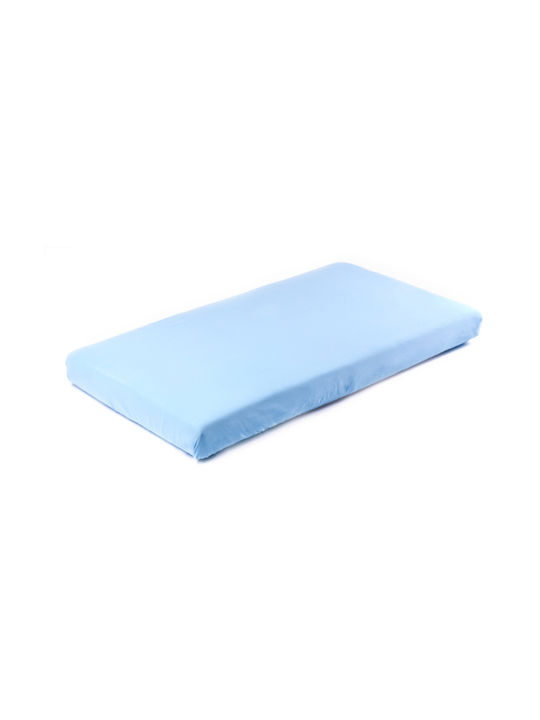 Sensillo Fitted Light Blue 80x160cm Baby Sheets