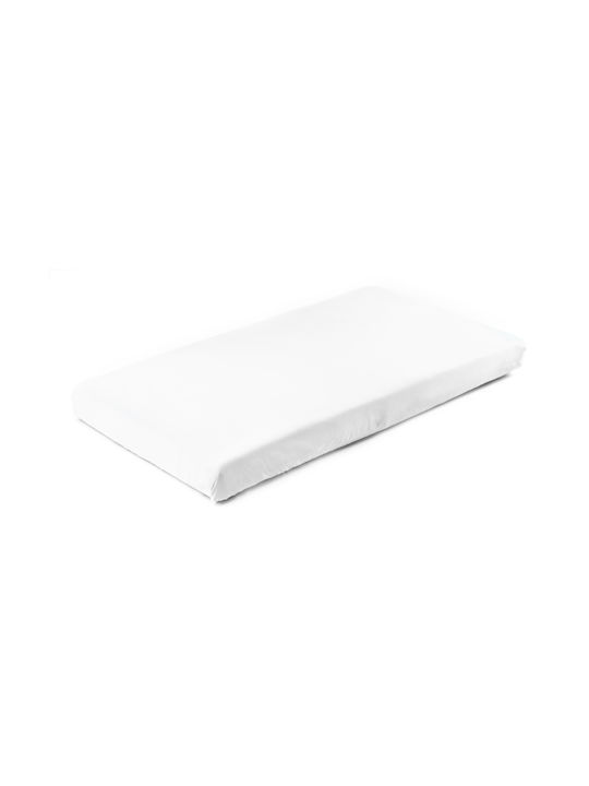 Sensillo Fitted White 80x160cm Baby Sheets