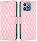 Puff Rhombus Wallet Ροζ (Realme C61)