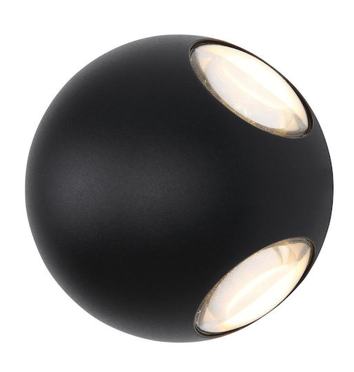 Globo Lighting Wall-Mounted Outdoor Ceiling Light LED IP54 4.5W with Warm White Light