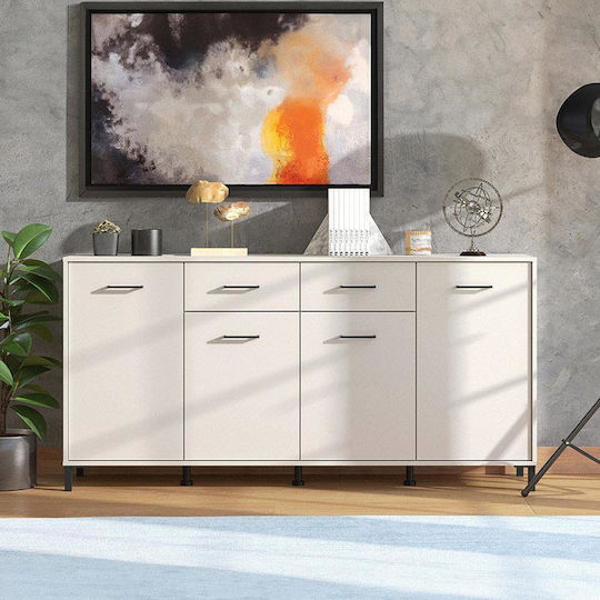 Μπουφές Vienne 4k2f Ξύλινος Cashmere 183x40x90cm