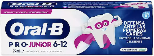 Oral-B Pro Junior Pastă De Dinți Pentru Copii Pentru 6+ Ani Cu Aromă De Mentă 75ml