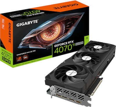 Gigabyte GeForce RTX 4070 Ti Super 16GB GDDR6X Windforce MAX OC Κάρτα Γραφικών