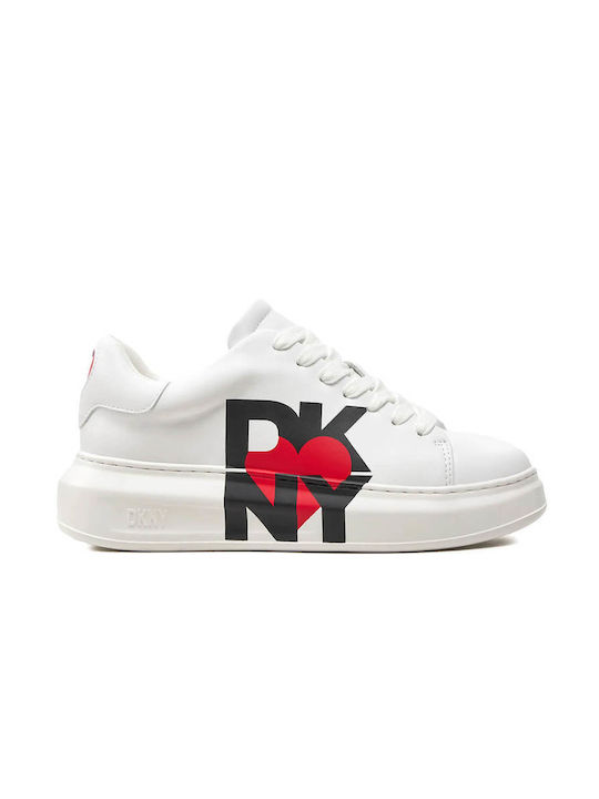 DKNY Femei Sneakers Alb