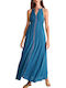 Attrattivo Maxi Dress Petrol Blue