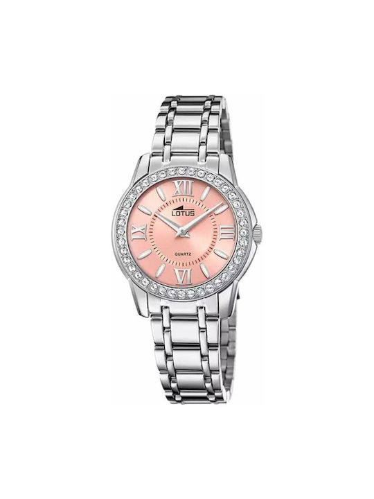 Lotus Watches Uhr mit Rosa Metallarmband