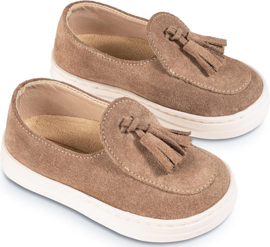 Babywalker Beige Baptism Moccasins