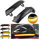 Φλας Καθρέπτη Vw Golf V 5 03-08 Jetta Passat B6 3c Sharan Superb Dynamic Led Μαύρα 2 Τεμάχια Sw-dynamic-gol5