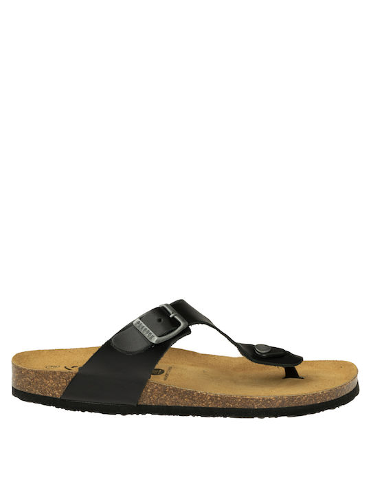 Plakton Anatomic Leather Women's Sandals Houston Black