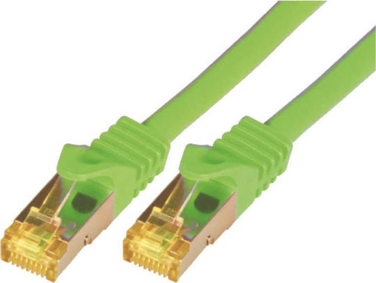 MCAB S/FTP Cat.7 (10Gbps) Καλώδιο Δικτύου Ethernet 2m Πράσινο