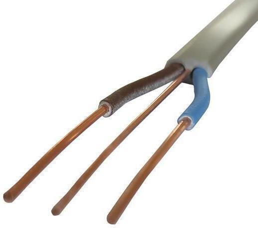 Καλωδιο Πλακε 2x10+4mm2 Γκρι Eurolamp 150-25007