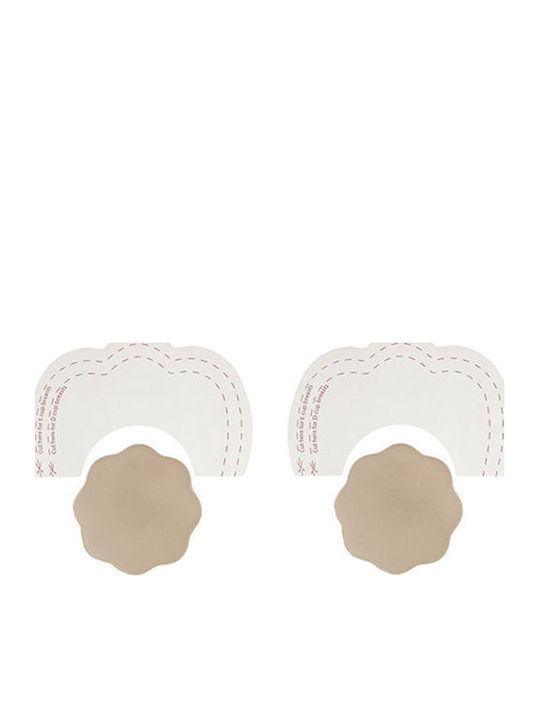 Bye Bra Silk Sticker Sticker Strapless Bra Beige