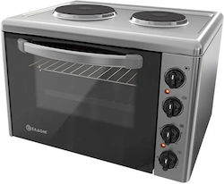 Eldom Elektrischer Ofen 38Es mit 2 Brennern Inox