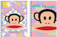 Caiet cu spirală Bmu Paul Frank A4 2-subiecte 70 foi 1995-logo Fata 346-86440 Paul Frank
