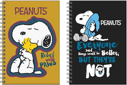 Τετραδιο Σπιραλ Bmu Peanuts Snoopy Β5 17χ25 2θεμ 70φ Rebel Pose 365-07402 Peanuts