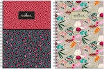 Spiral Notebook Hallmark Print Bug 2 Subjects 17x25 70 pages