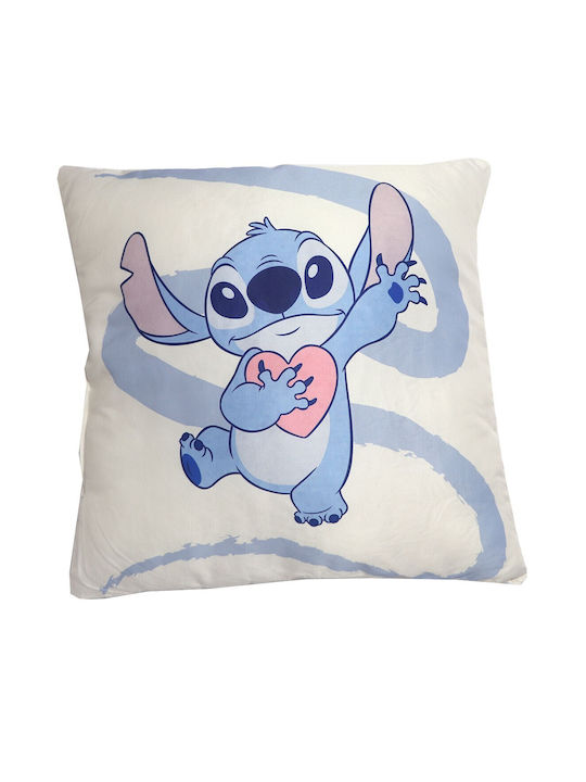 Disney Παιδικό Διακοσμητικό Μαξιλάρι Stitch Εκρού 40x40εκ.