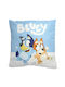Παιδικό Διακοσμητικό Μαξιλάρι Bluey Γαλάζιο 35x35εκ.
