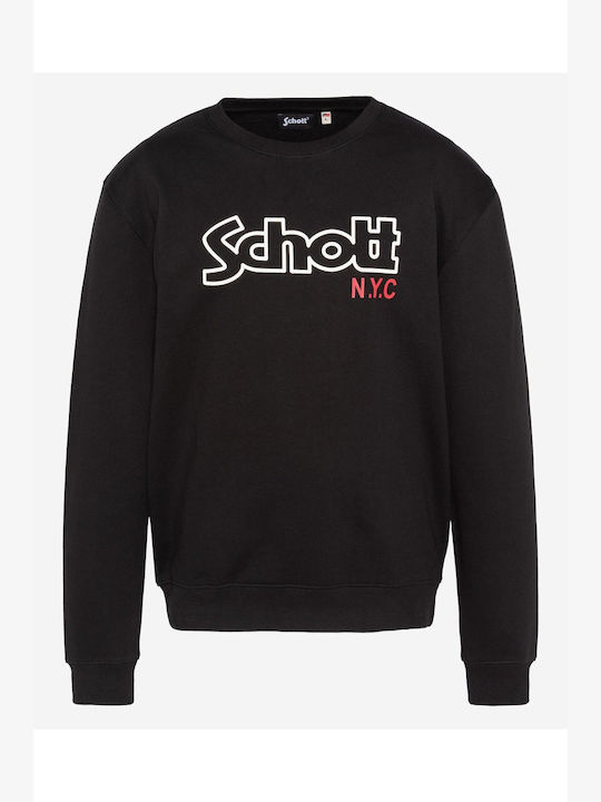 Schott 75 Herren Sweatshirt Black